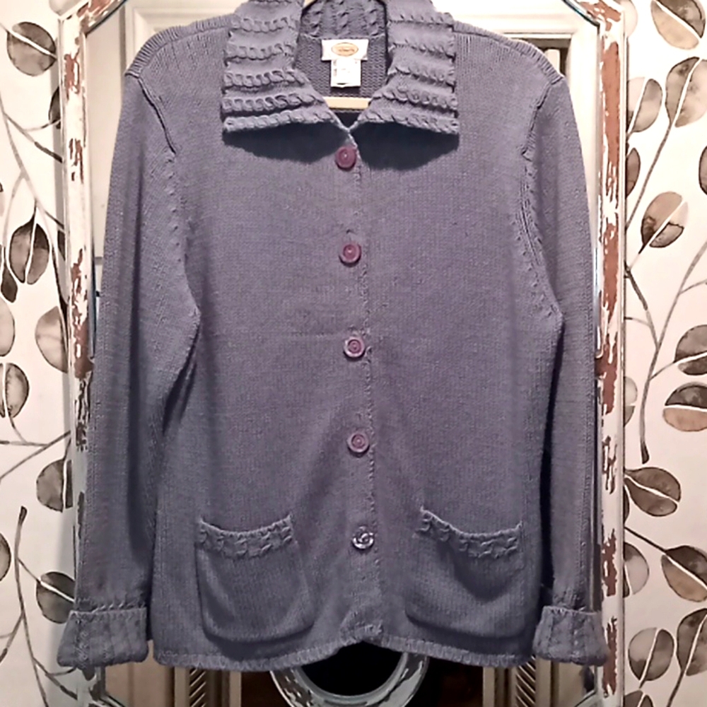 Talbot's light blue cardigan